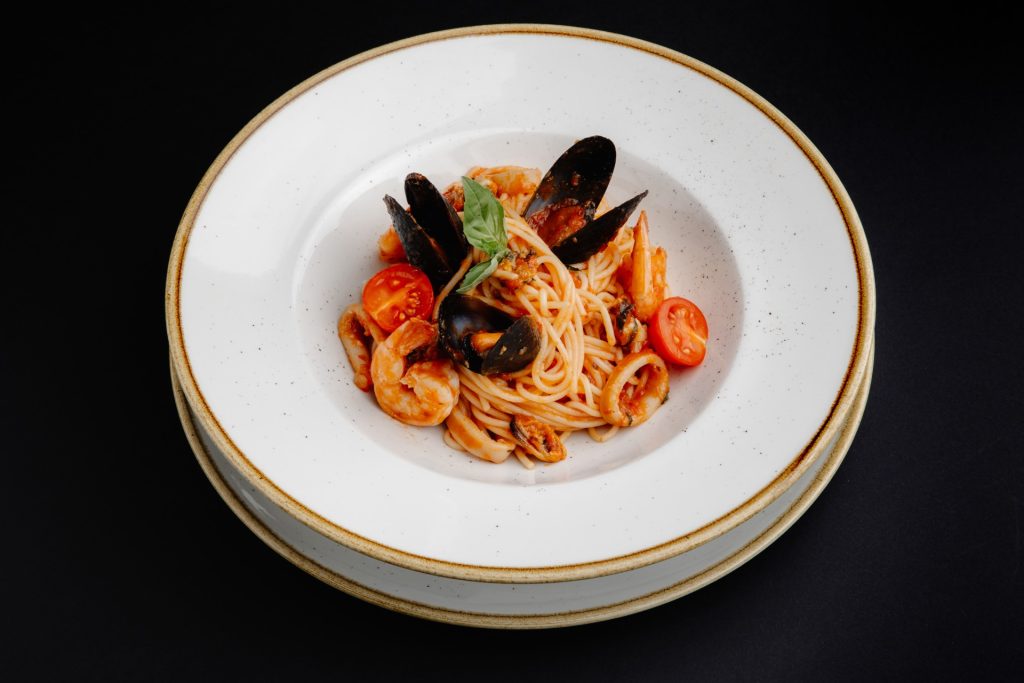 Spaghete cu fructe de mare