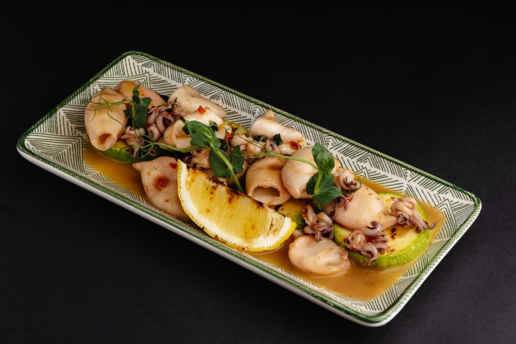 Calamari baby cu dovlecei