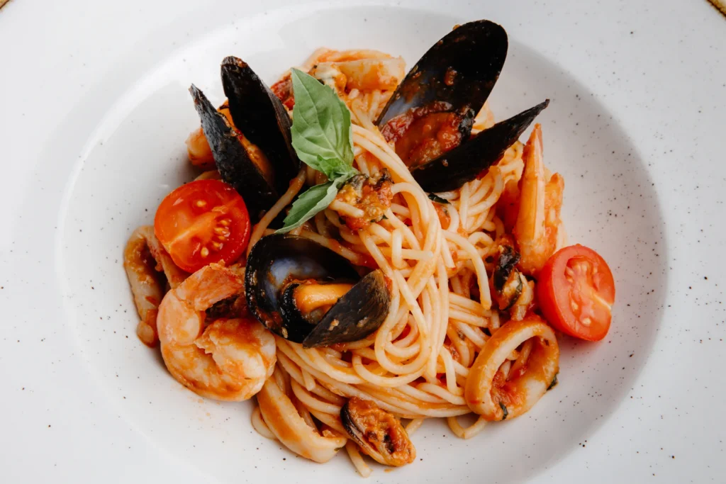 Paste cu fructe de mare