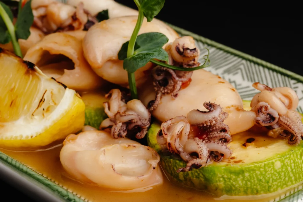 Fructe de mare cu legume